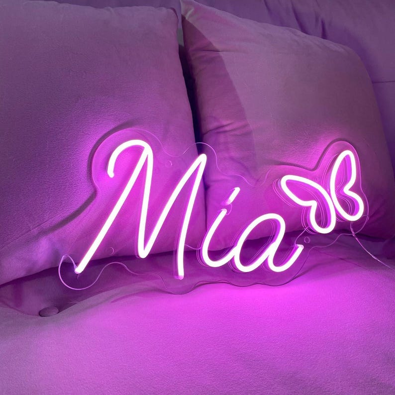 Letrero de Neón Personalizado | neón | Letrero de neón elegante para su Dormitorio, Negocio u Hogar | Luz de Neón del LED imagen 1