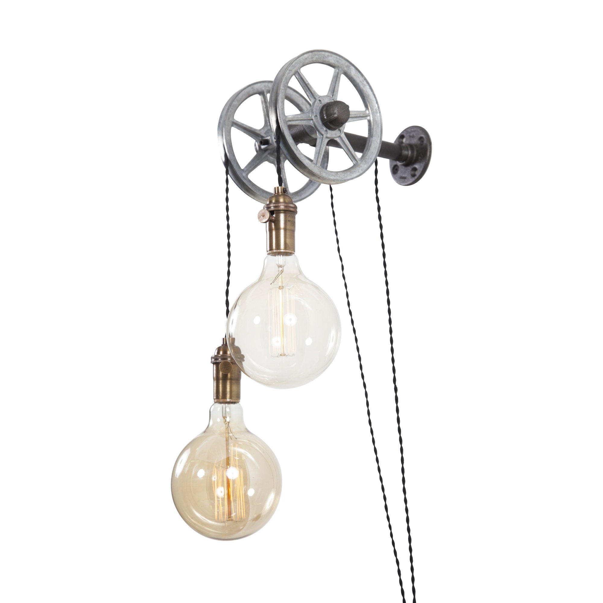 Hanging Light Pulley light Wall Light Industrial Etsy