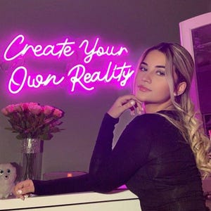 Neonreclame | Neonreclame aanpassen | Led-neonreclame | Gepersonaliseerde naamneonbord | Neonlichten | Wanddecoratie | Woondecoraties | Aangepast cadeaubord