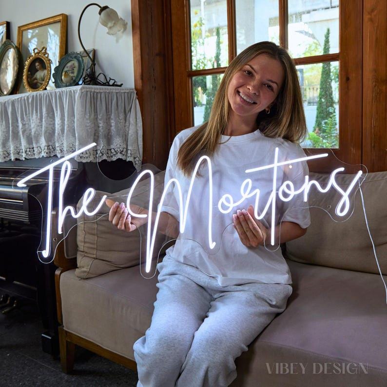 Custom Neon sign Wedding, Personalized Neon Name Sign Wedding Decor, Neon Sign Custom, Wedding Neon Sign Personalized Gifts, Neon Wall Decor image 2