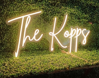 Custom Neon Wedding Sign | Neon Sign | Aesthetic Custom Neon Sign | Room decor | LED Neon Sign | Wedding Neon Sign | Neon Light | Wall Decor