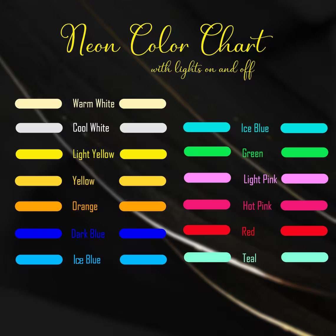 Neon Gold Color Sign Custom Neon Sign | Neon Sign | LED Light Neon Sign | Personalized Neon ...