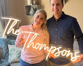 Custom Neon sign Wedding, Personalized Neon Name Sign Wedding Decor, Neon Sign Custom, Wedding Neon Sign Personalized Gifts, Neon Wall Decor