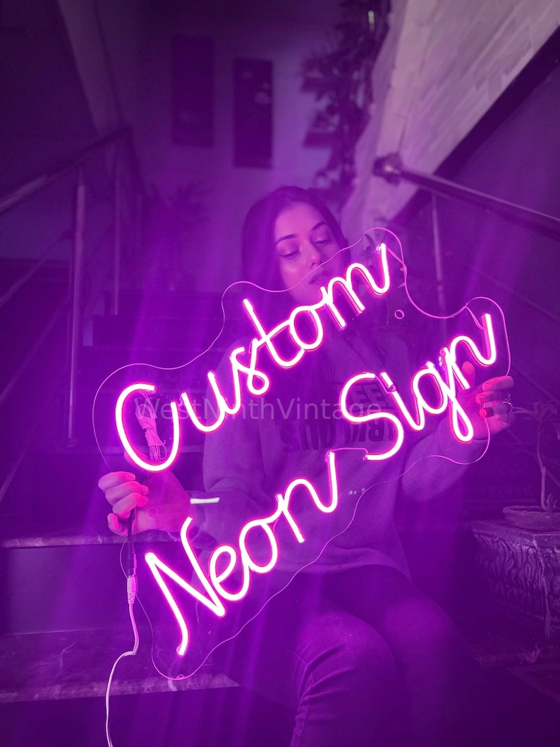 Environment Friendly Custom Neon Sign Handmade Custom Neon Etsy