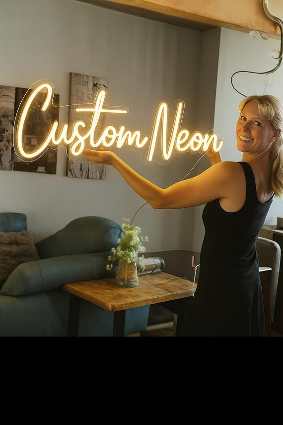 Custom Neon Sign , Neon Sign , Gift for Him/Her , LED Neon Light Sign , Wedding Neon Sign , Personalized Gifts , Home Decor , Wall Decor