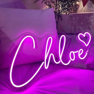 Letrero de Neón Personalizado | neón | Letrero de neón elegante para su Dormitorio, Negocio u Hogar | Luz de Neón del LED imagen 2