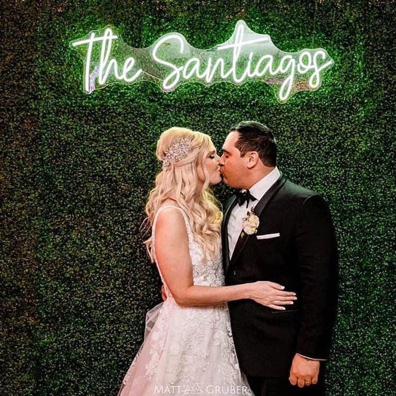 Custom Neon sign Wedding, Personalized Neon Name Sign Wedding Decor, Neon Sign Custom, Wedding Neon Sign Personalized Gifts, Neon Wall Decor image 6
