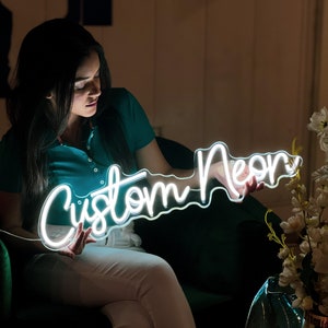 Custom LED Neon Sign: Personalized Name, Wedding, Bar Decor