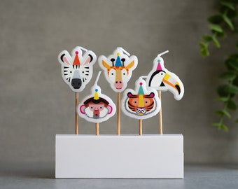 Animal Birthday Candles