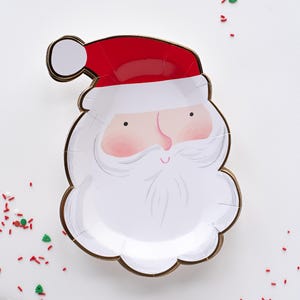 Christmas Paper Plates | Santa | Christmas Dinner Plates | Christmas Dinnerware | Christmas Party | Christmas Plates | Christmas Salad Plate