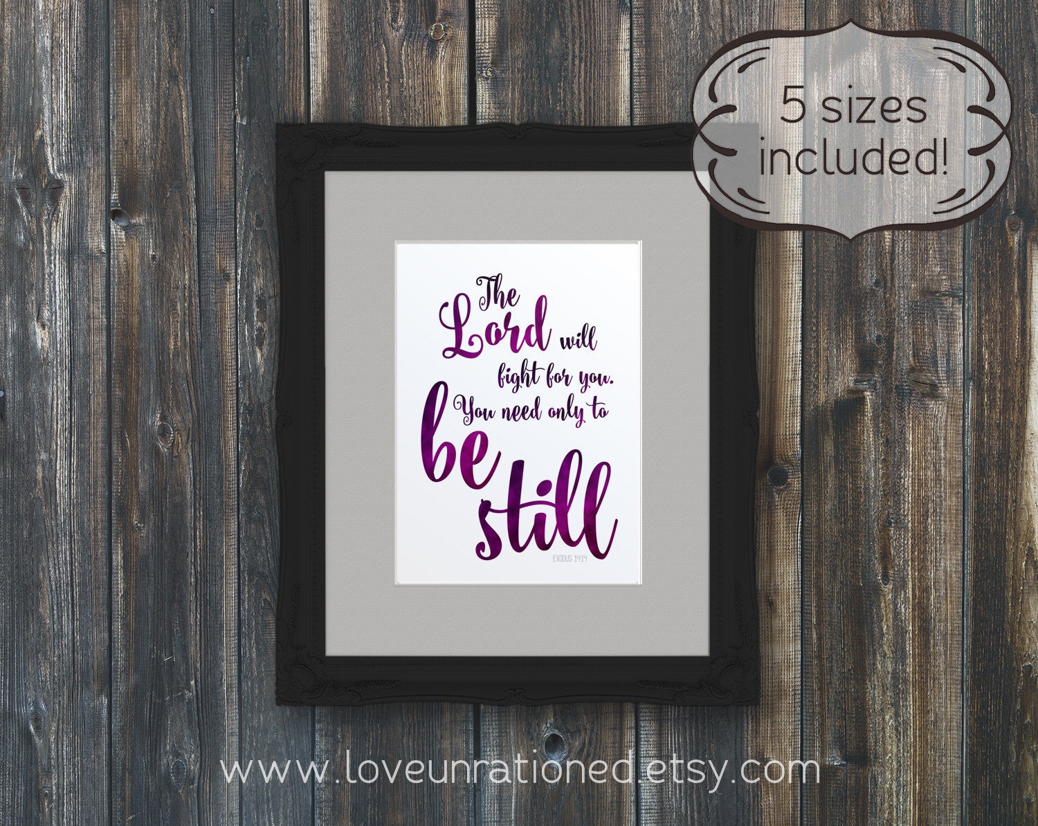 Be still printable be still verse be still art Bible verse | Etsy