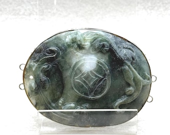 Omphacite Untreated Black Jadeite Jade Lights up and Glows When