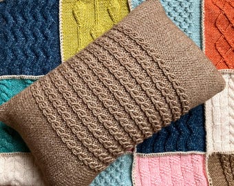 Strickkissen PDF Muster: Coffeebeans Design (Englisch & Niederländisch)