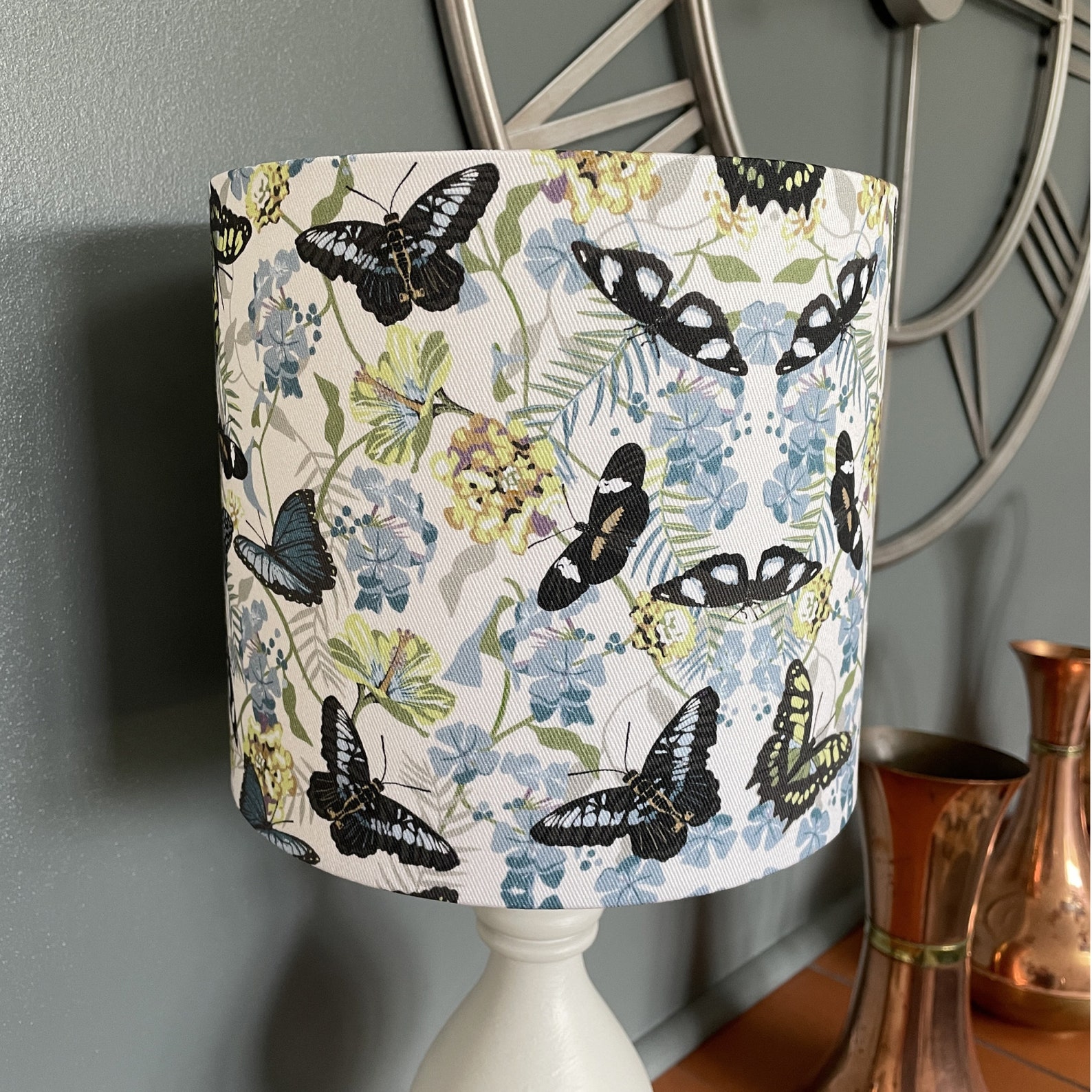 Butterfly Lamp Shade. Handmade Small Lampshade Artist Etsy UK