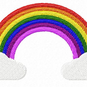 Embroidery Design Download Rainbow Machine Embroidery | Etsy