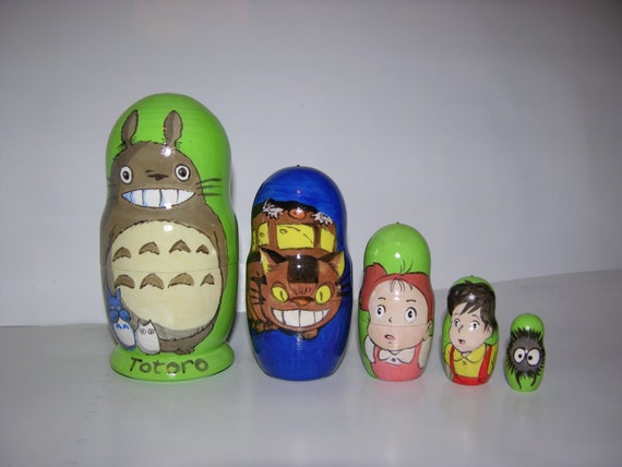 totoro nesting dolls