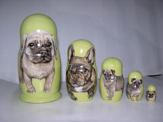 pug nesting dolls