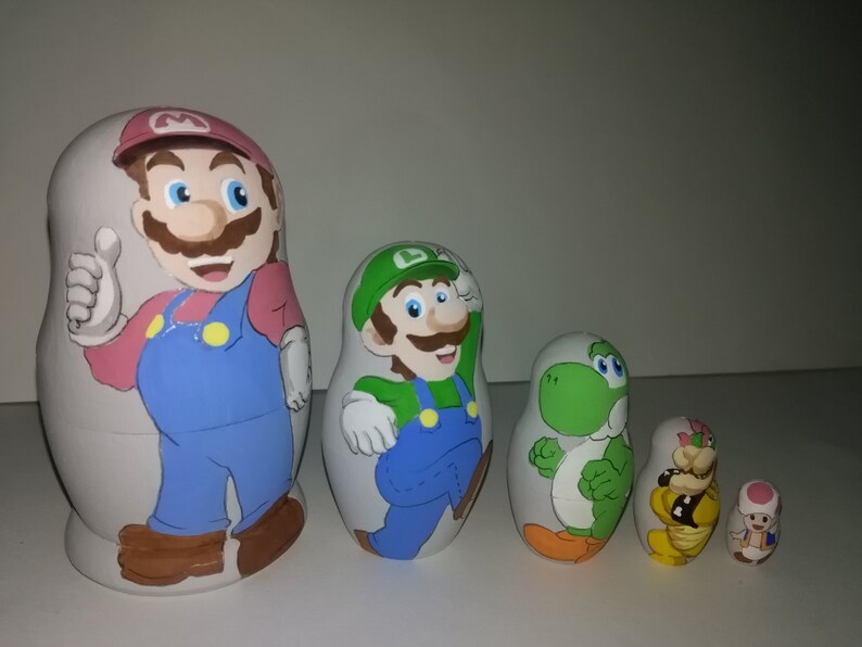 Super Mario nesting doll Etsy
