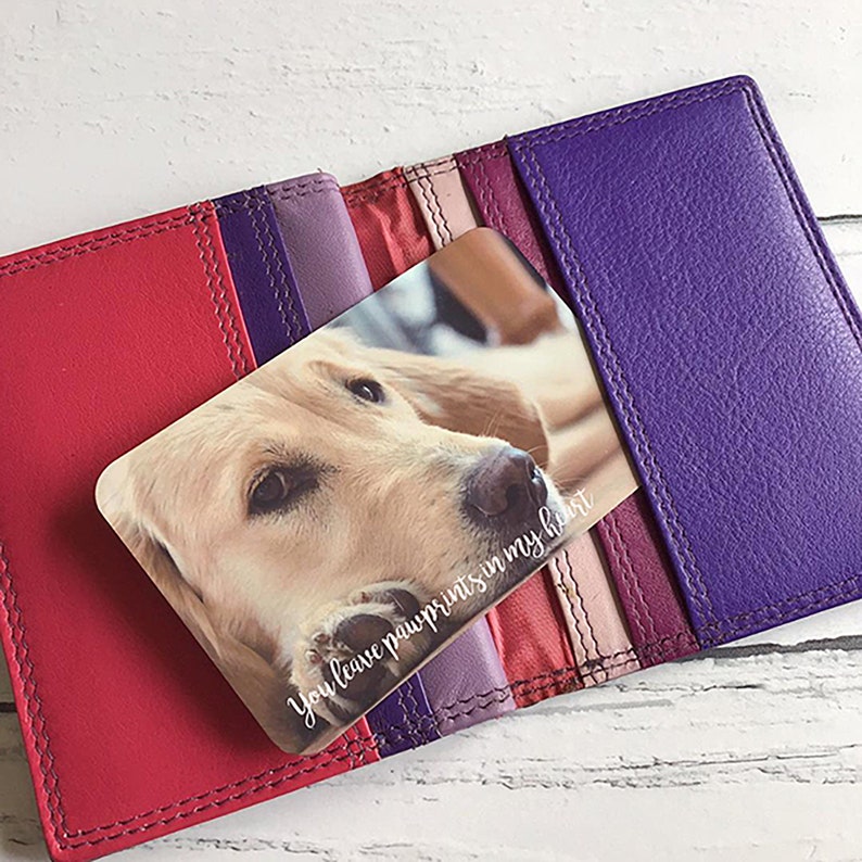 Dog Photo Wallet Card Dog Gift Dog Card Aluminium Dog Gift Etsy