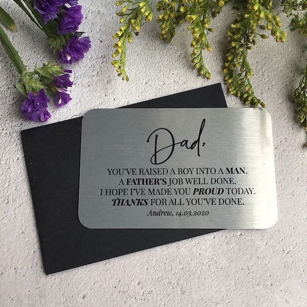 Father of Groom Gift Etsy