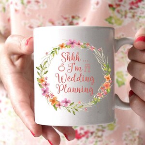 Wedding Planning Mug, Bride to Be Gift, Engagement Mug, Wedding Gift, image 1