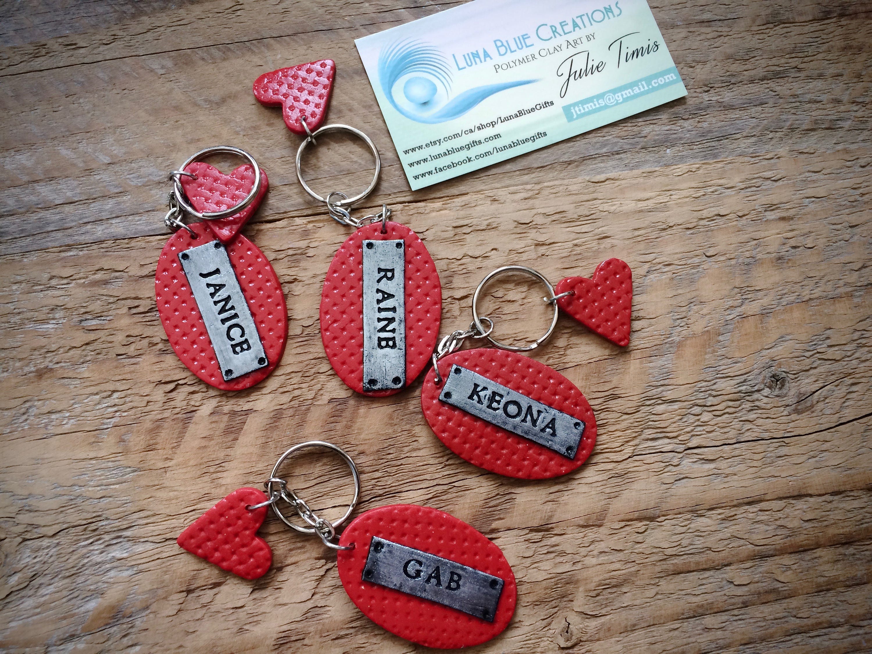 Set of 4 Personalized Kids Keychain Customized Keychain Etsy