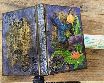 Personalized Hummingbird Journal, Customized Diary, Lined Journal, Engraved Blank Journal, Travel Journal, Engraved Journal