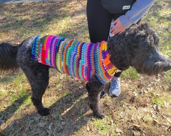 Crochet dog coat/Sweater Jumper
