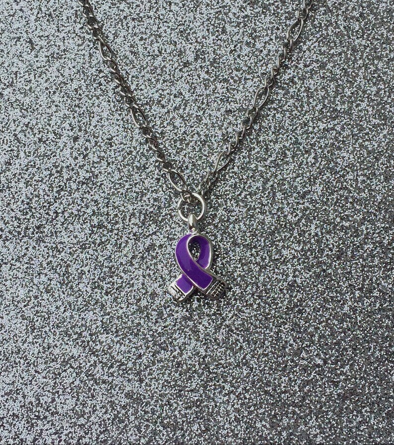Awareness Ribbon Necklace Etsy