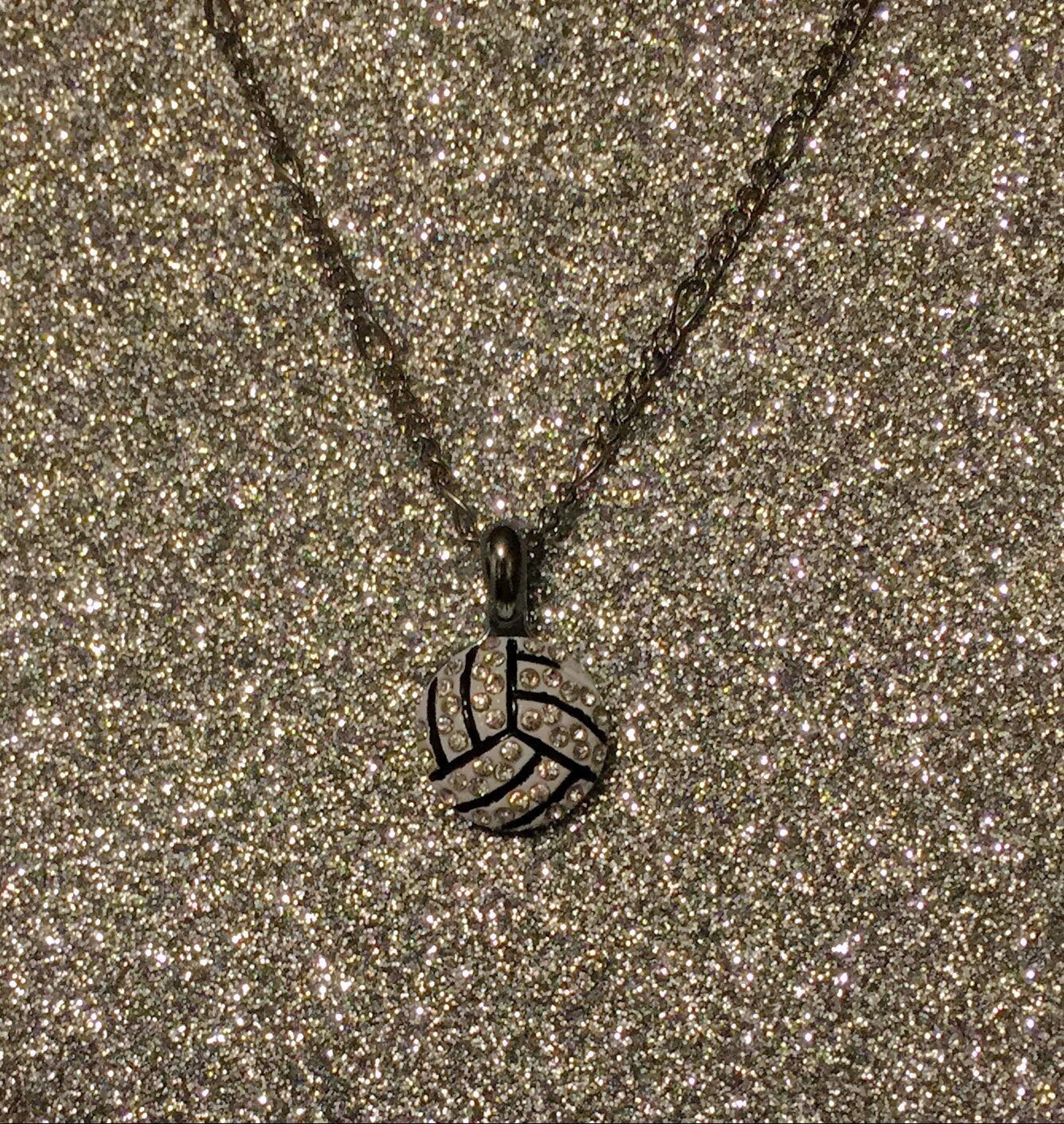 Volleyball Necklace Etsy