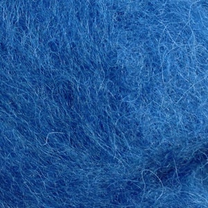 Organic Needle felting Wool, Plant Dyed. Deep Blue. 50g