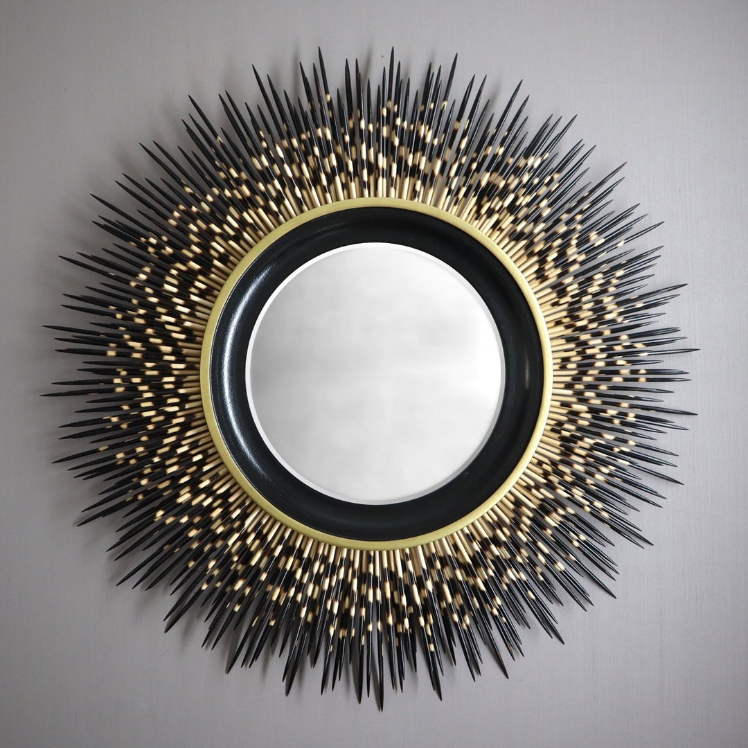 Porcupine Quill Mirror 31 In Dark tip Etsy porcupine-quill-mirror-31-in-dark-tip-etsy