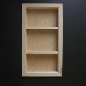 recessed shelf