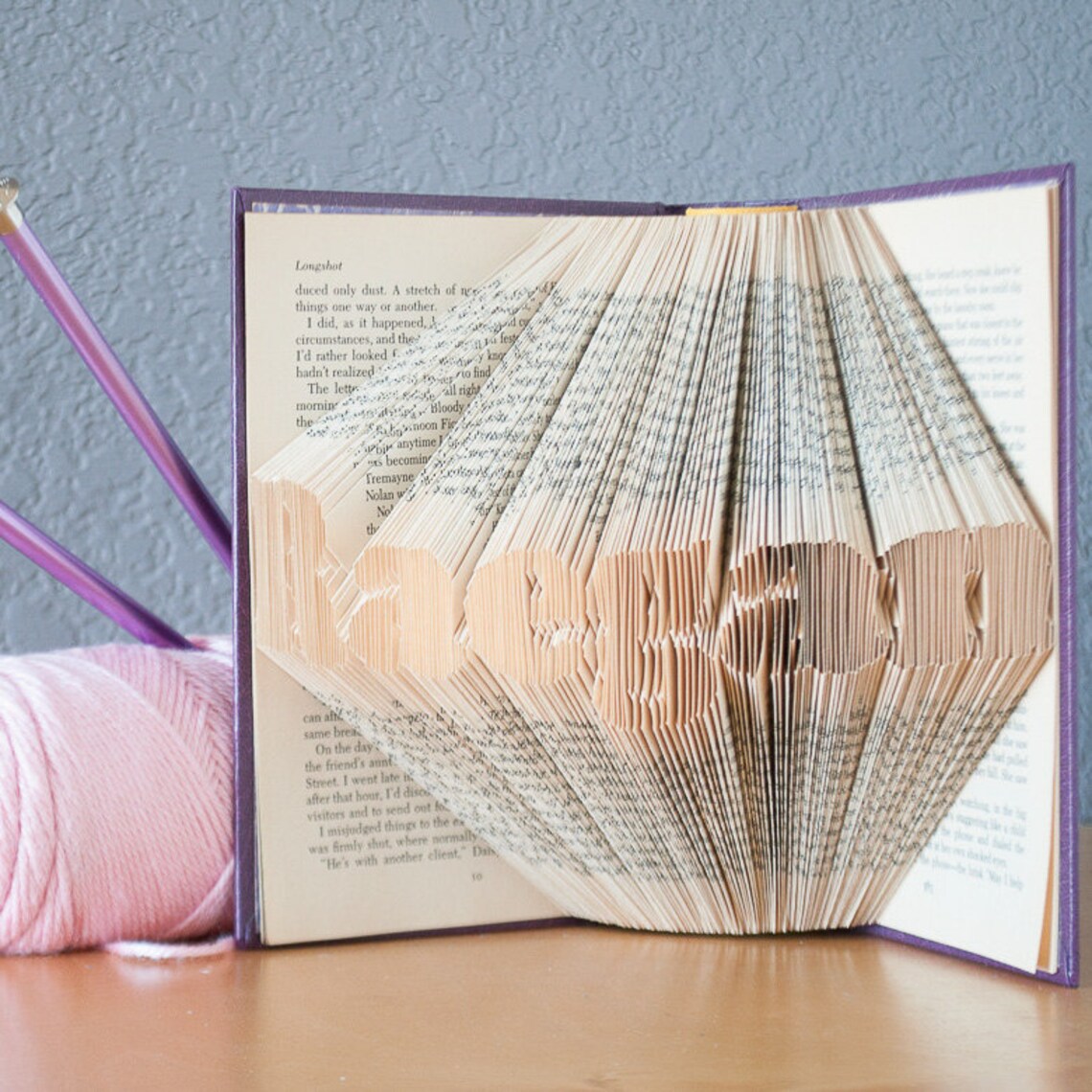 Custom Baby Name Personalized Gift Folded Book Art Etsy