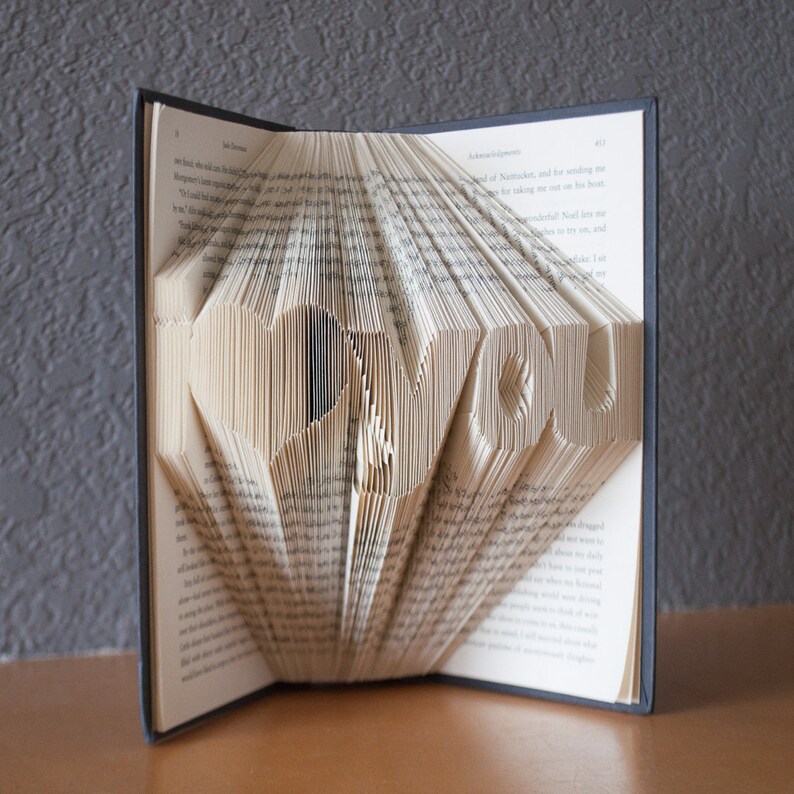 Gift for GirlfriendFolded Book Art Book LoverHome DecorI Etsy