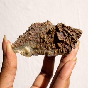 Rare Natural Stunning Rainbow Pyrite on Pagoda Calcite - Natural Home Decor