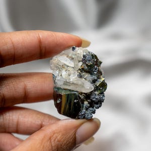 Rare Natural Stunning Rainbow Pyrite with Strong Cubic Formations natural, crystal collection, home decor