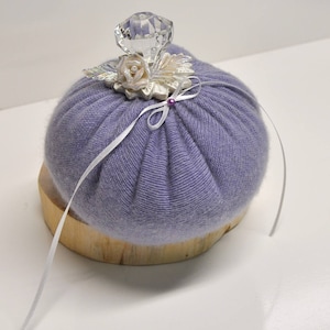 Glam Pumpkin 100% Cashmere Romantic Fairytale Chic Elegant Sophisticated Home or Event Décor Fall Gift Wedding Ring Bearer Alternative