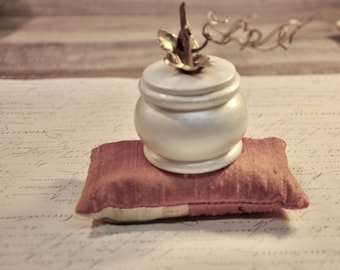 Handmade Pumpkin Ring Box: Fall Wedding Ring Bearer, Marriage Proposal, Hardwood Lidded