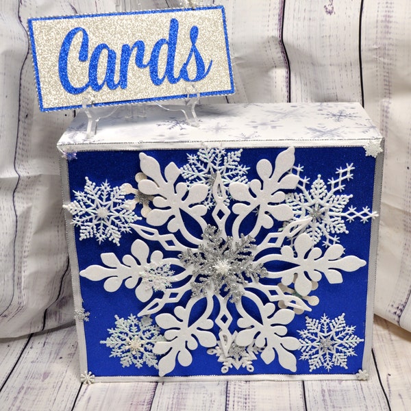 Winter Wedding Card Box Etsy