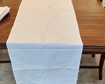 Camino de mesa de lino irlandés natural: decoración para bodas y hogar (45,7 x 289,4 cm)