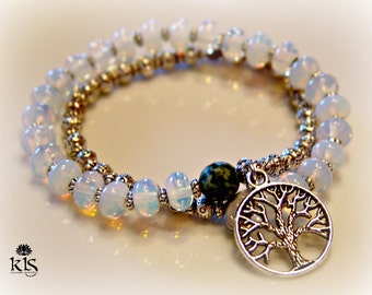 MALA BRACELET, Bohemian Bracelet, Meditation Bracelet, Yoga Bracelet, Woman's Bracelet, Hippie Bracelet, Jewelry, Healing Jewelry