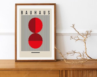 Reprint of an Abstract Art Deco Bauhaus Vintage German Poster