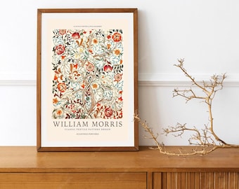 Vintage exhibition Poster for works by William Morris
