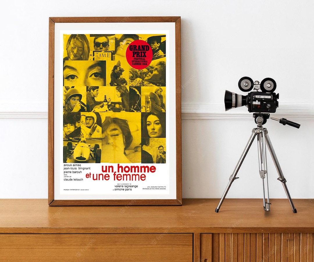 Reprint of a Vintage 1966 French Movie Poster for 