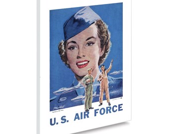 Reprint of a Vintage US Air Force Female Recruiting Poster - Etsy