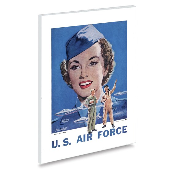 Reprint of a Vintage US Air Force Female Recruiting Poster - Etsy
