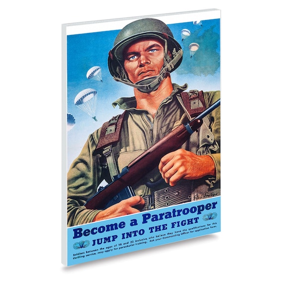 第二次世界大戦時のアメリカ陸軍募集ポスターの復刻版 - 空挺部隊