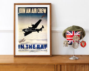 Reprint of a WW2 RAF Aircrew Recruitment Poster