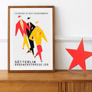 Reprint of a Vintage 1960s East German DDR Fashion Poster